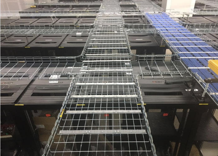 Industrial Management Wire Mesh Type Cable Tray 24 Inch