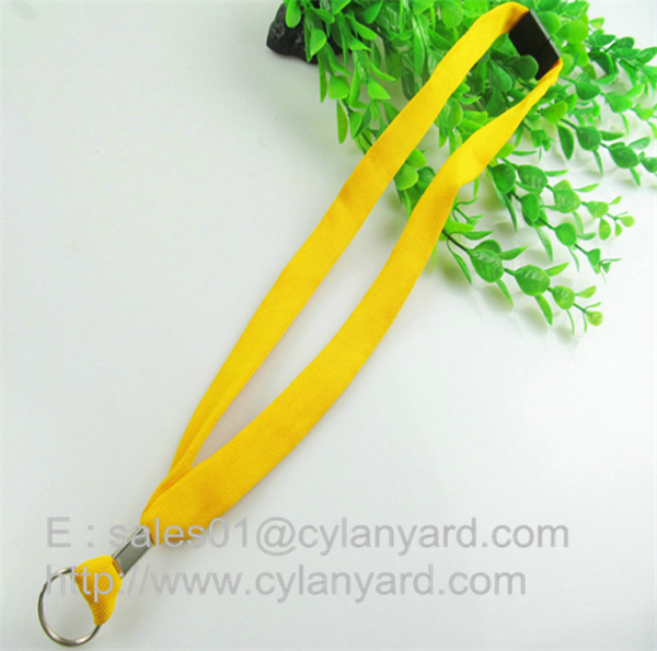 Tube Lanyard Neck Ribbon with metal sheet crimp