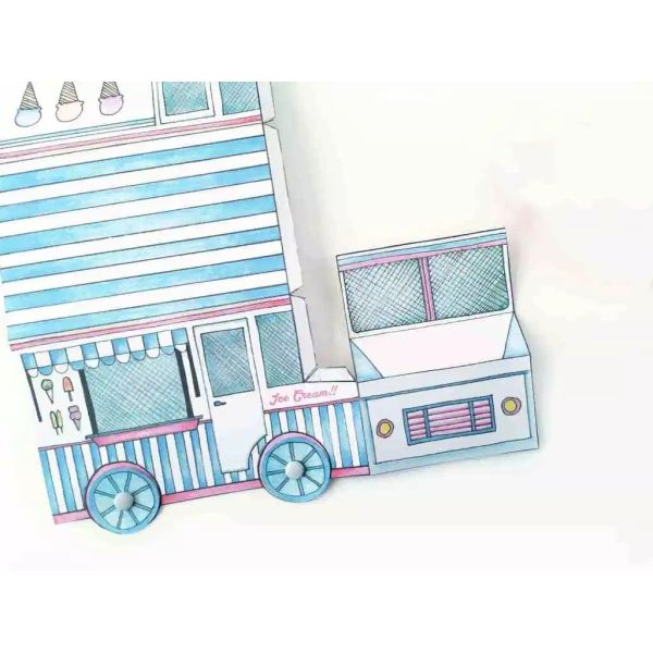 House Shape Paper Sweet Box Cookie Packing With Customized Printing