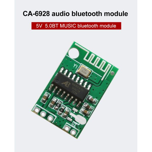 CA-6928 Dual Channel Digital Audio Amplifier Module Board with 5V Input and BT 5.1 Bluetooth Audio Module