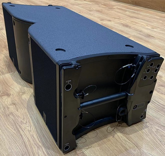 double 12 inch 2 way pro audio 600w bi amp line array speaker