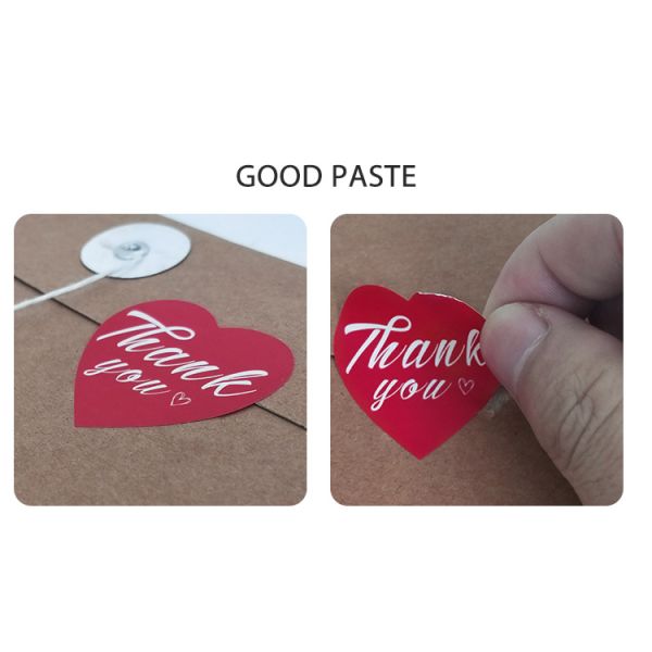 Waterproof Thank You Sticker Customized Label Machine Printing