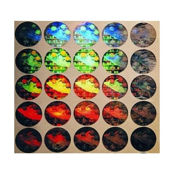 Self Adhesive Laser Holographic Security Labels for Glass Bottle