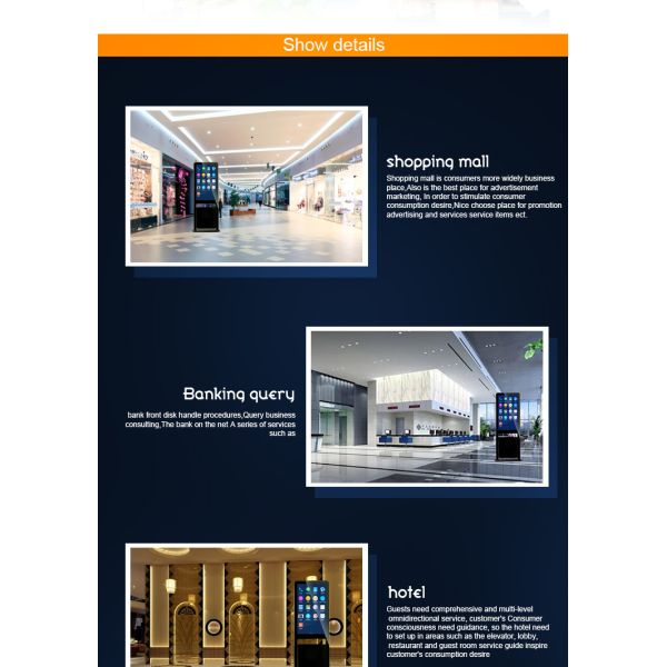 49 Inch Indoor Trash Bin Advertising Kiosk Lcd Screen With Free Managing Software