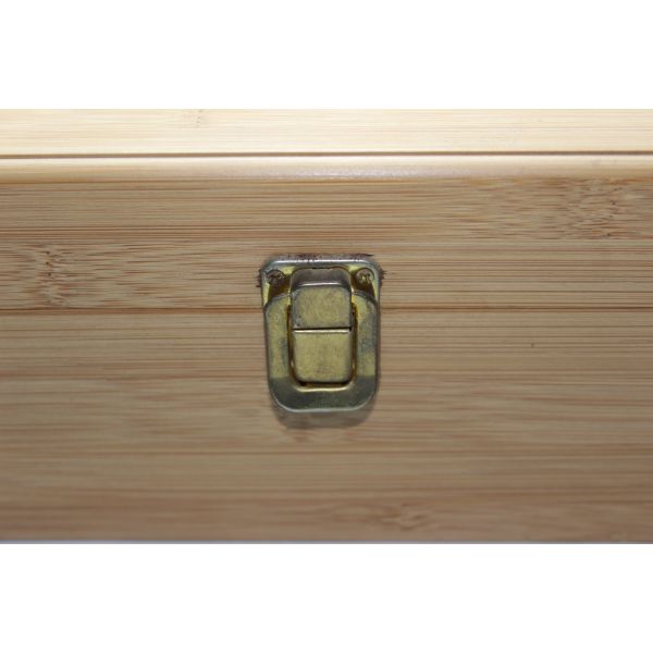 Large Handmade Wood Gift Packaging Boxes With Hinge Metal Lock Lids