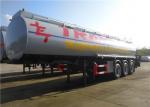 Stainless Steel Fuel Tanker Semi Trailer Tri-Axle 33000L 33M3 Oil Transport Tank
