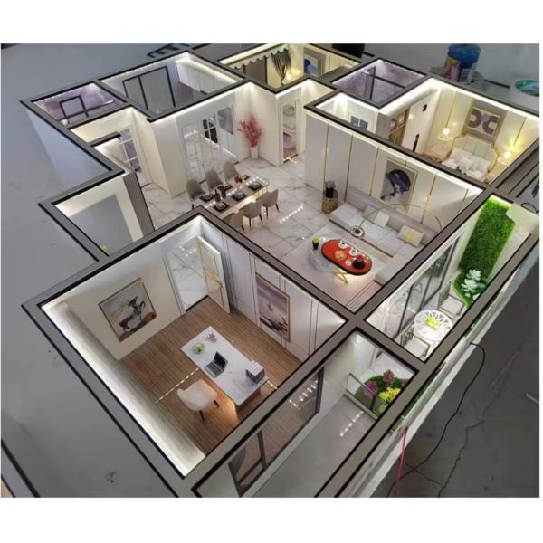 LED Lighting Architectural Interior Model 1:25 House Interior Design Model