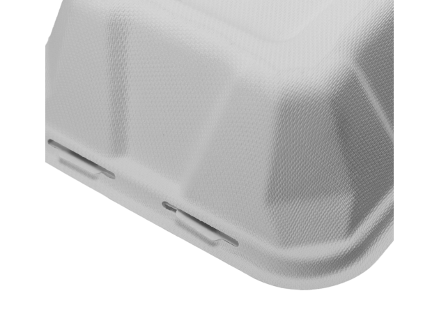 6×6×3 Inch Microwave Biodegradable Disposable Food Containers