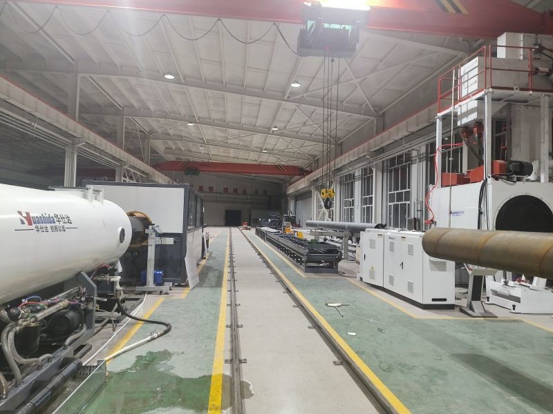 Automatic HDPE Jacket Pipe Production Line with Vacuum Calibration for Customized Diameter and Thickness
