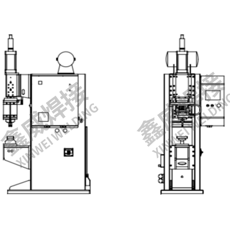 CE Certified Mid Frequency DC Multi Point Spot Welder Galvanized Tube