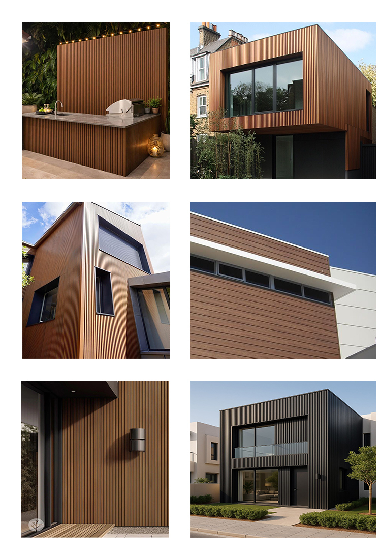 Modular Outdoor WPC Acoustic Panel Fireproof Sound Insulation Wall