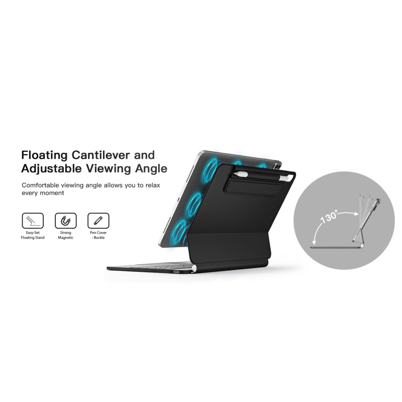 For iPad Air 11 Pro 11Magic Keyboard for Air 10.9"Springy Backlit Surface Multi-Touch Trackpad Wholesale OEM/ODM/Private Label