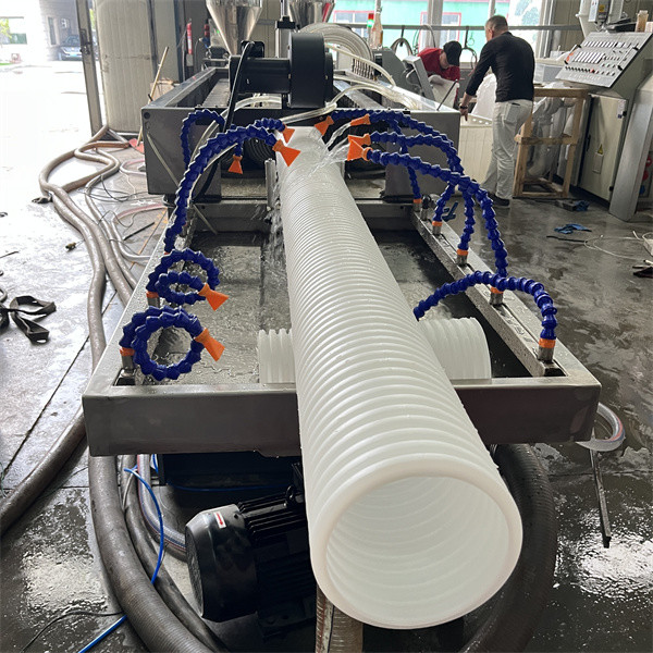 Double Layer PE Corrugated Pipe Extrusion Line for Anti-static Antibacterial Fresh Air System Bellows with Smooth Inner Wall