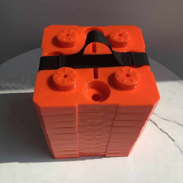 RV Leveling Blocks 10 Pack - Heavy-duty plastic leveling blocks for camper and RV stabilization