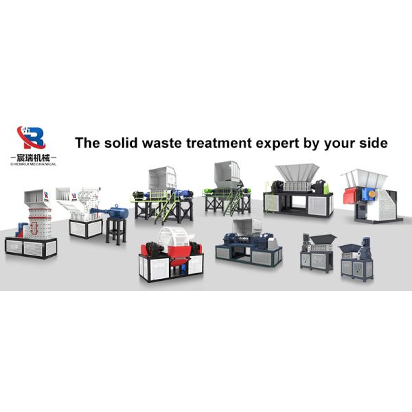 Double Shaft Plastic Shredder Machine for Large Solid Plastic Waste Crushing