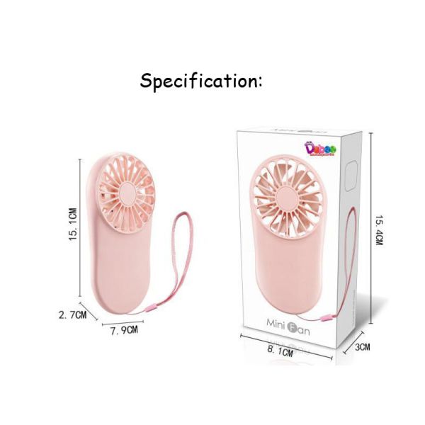 Mini portable usb handheld rechargeable fan with lanyard strap, Customized promotional gifts Fan