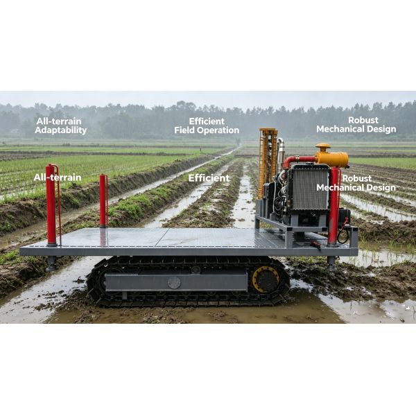 Durable Hydraulic Driven Steel Track Undercarriage 30° Gradeability Easy Maintenance Long Service Life
