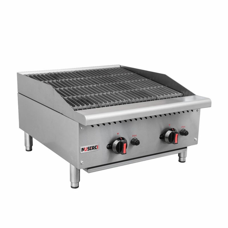 (CB24-MF)Commercial LPG / Natural Gas Range Easy Clean Surface For Steak Beef Pork Vegetable CE