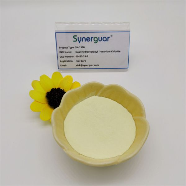 Self Hydrating Cationic Guar Gum With High Quality Has High Viscosity And Medium Degree Of Substitution For Hair Care