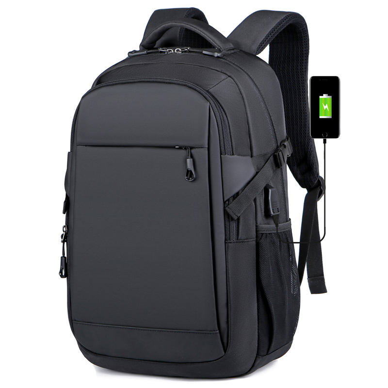 Laudtec Waterproof Pu Laptop Backpack Classic 15.6 Inch Usb Charging Shoulder Strap Bag Travel Business Custom Logo Dnb131 Wholesale OEM/ODM/Private