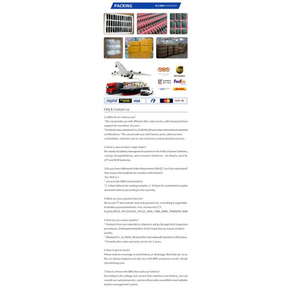 8S-16S 100A-200A Lifepo4 Smart BMS with RS485 CAN BT