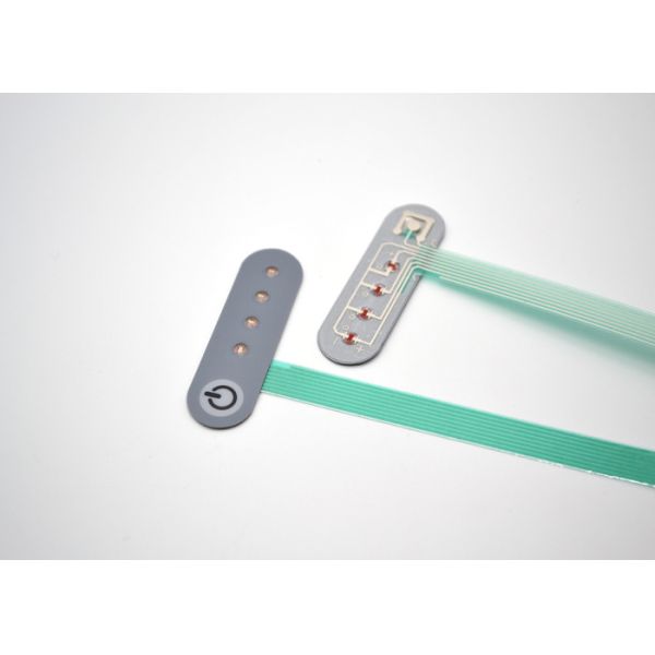 Four Little Button LED Membrane Switch , Membrane Control Panel Flexible Type