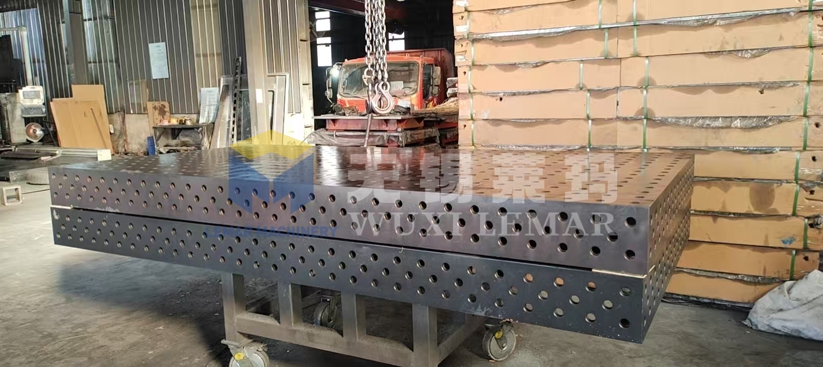 Rolling 3D D28 Welding Table - Mobile Precision Fixturing Platform