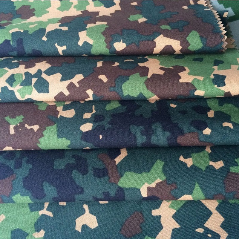 China Polyester Rayon Uniform Fabric Poplin TR 65 35 Camoufalge 150gsm on sale