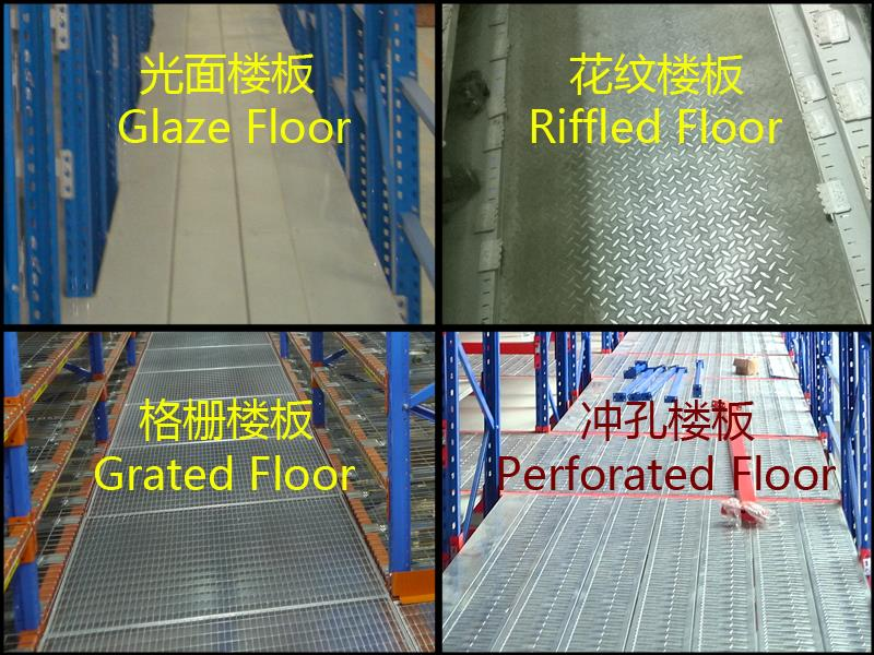 Steel platform system with safety handrails and access stairs