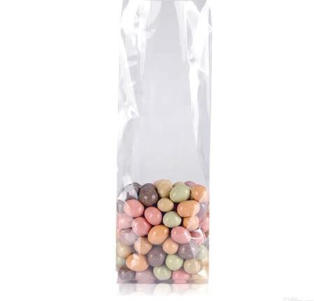 Transparent OPP Plastic Side Gusset Printing Square Bottom Poly Bag for Candy Packing