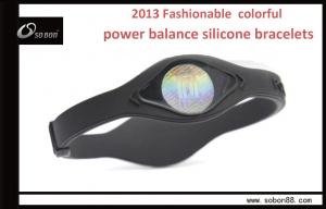 Buy cheap 17/19/20 cm Pure Titanium Health Care Energy Wristbands Power Balace Silicone Bracelet product