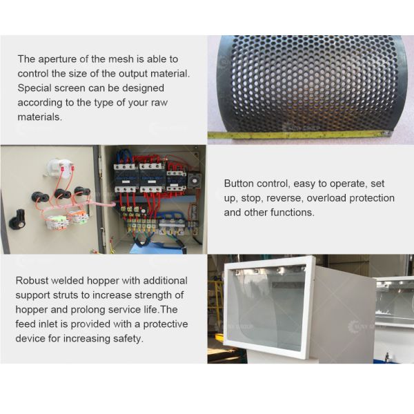 Plastic Knife Type Crusher Car Crushing Machine in Customized Color for End Customers