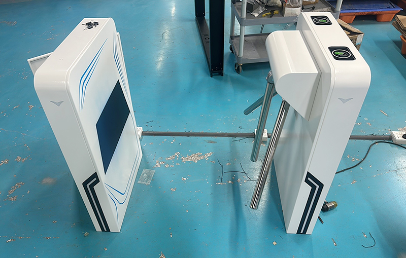 OEM ODM Tripod Turnstile Gate Support Face Fingerprint QR Code Reader Pedestrian Security Gate for Factory Entrance