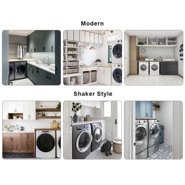 YALIG High End Customized Waterproof Modern Design Laundry Sink Cabinet for Apartment