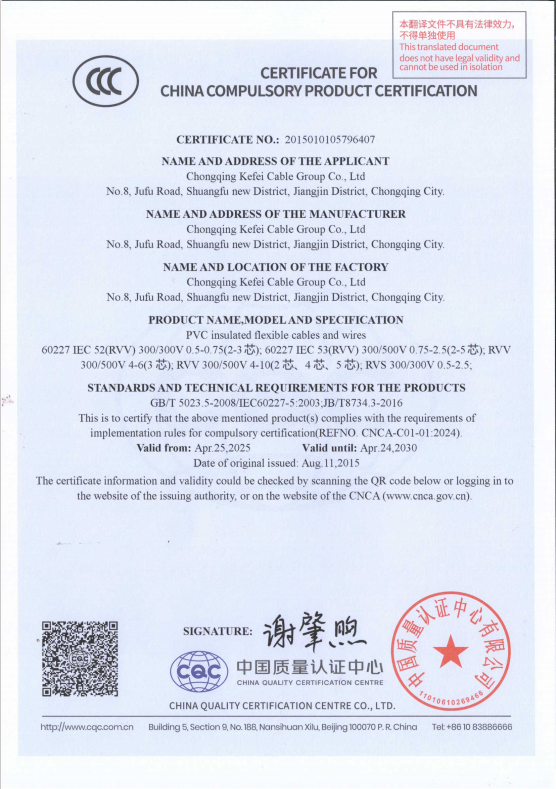 Product certification 4