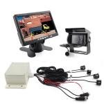24V 7inch truck monitor with visible Truck Parking Sensors +Waterproof control