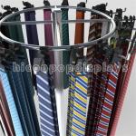 Floor Standing Display Retail Store Metal Hanging Belt / Tie Display Racks
