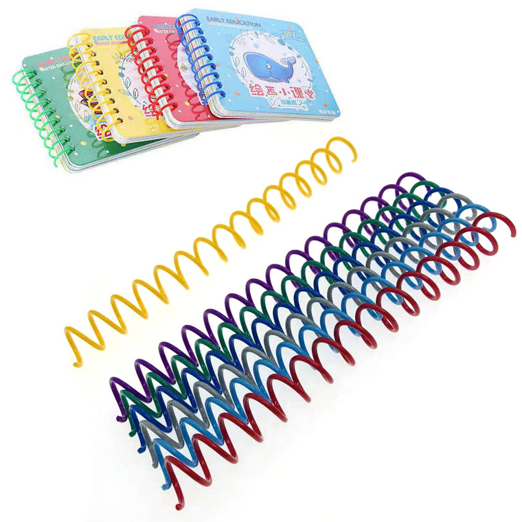OEM PVC PET Plastic Spiral Binding Coils For Notebooks
