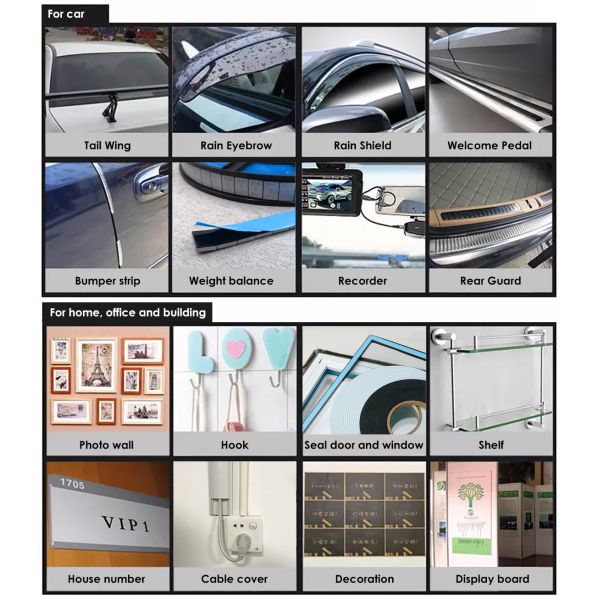 Custom Double Sided Mounting Adhesive PE Foam Tape For Sign Panel Fixing Cushioning Sealing