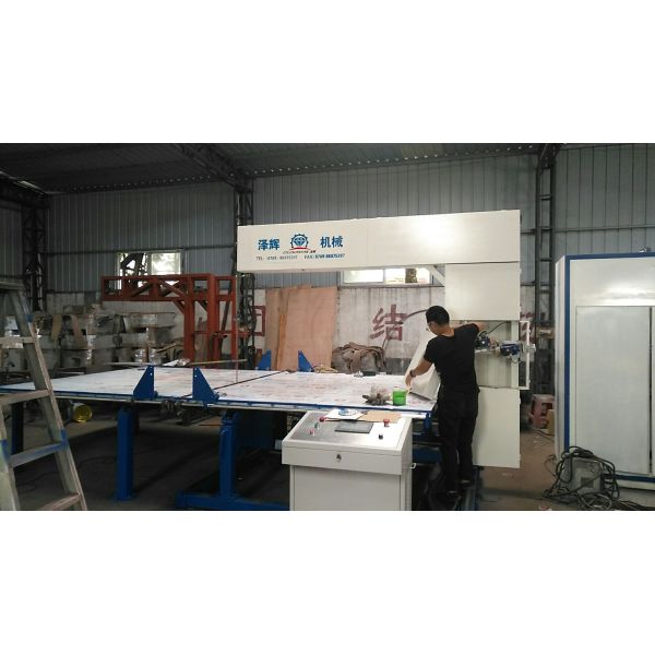 Vertical Digital Sponge Cutting Machine , Automatic Foam Cutting Machinery For Sponge Mattress