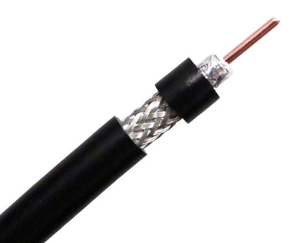 RG11/ F1160 Jelly Trunk CATV 75Ohm Coaxial Cable 14AWG Waterproof 1000ft Wooden Drum