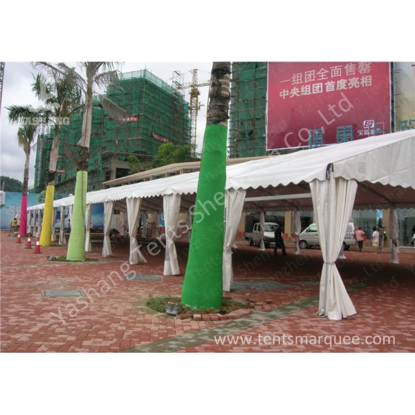 High Wind Load Outdoor Event Tent Structure White PVC Fabirc Cover