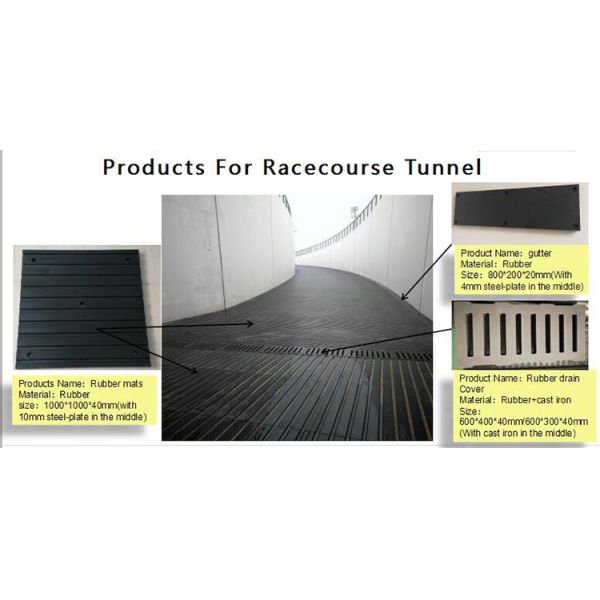 Rubber Mat With Drainage Function,600*300mm Horse Mat, Drainage Mat, Joint-Friendly, Weatherproof And Easy To Clean,