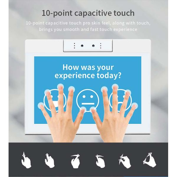 Multi Touch Commercial Digital Signage 1280*800 Resolution With Desktop Stand