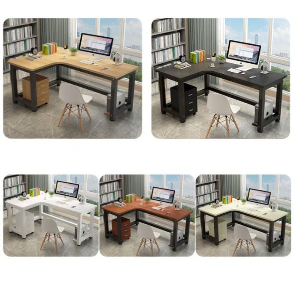 Office Table Study Table Desk White With Drawers Cabinet Writing Working Laptop Table