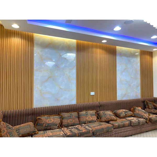 Indoor wall decoration fireproof fluted decor pared wpc panel composite pvc wall panel wpc wall panel