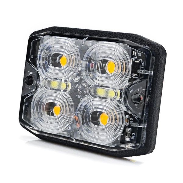 Customized LED Yellow Strobe Light 12W Emergency Strobe Lights For Trucks