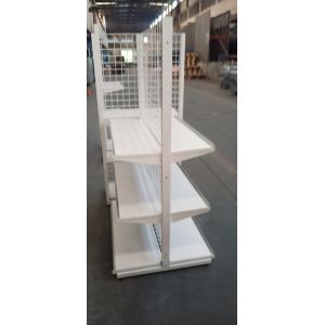 Buy cheap Double Side Punched Back Board Supermarket Shelf Rack , Grocery Store Shelves product