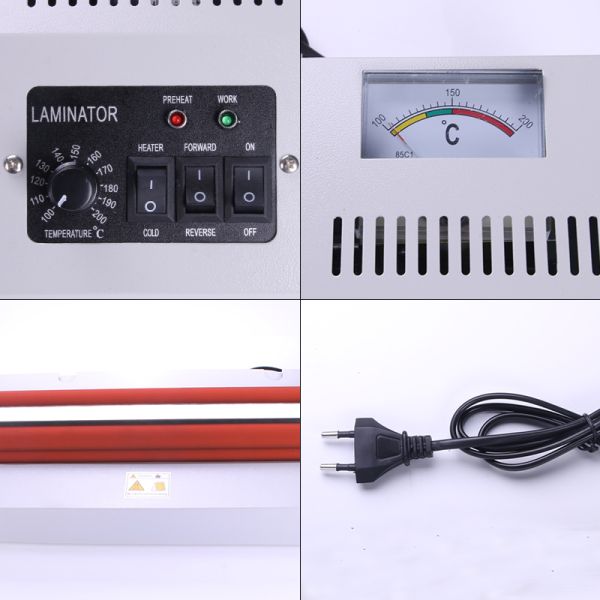 User-Friendly A4 Size Roller Desktop Cold and Hot Laminator with Metal Construction