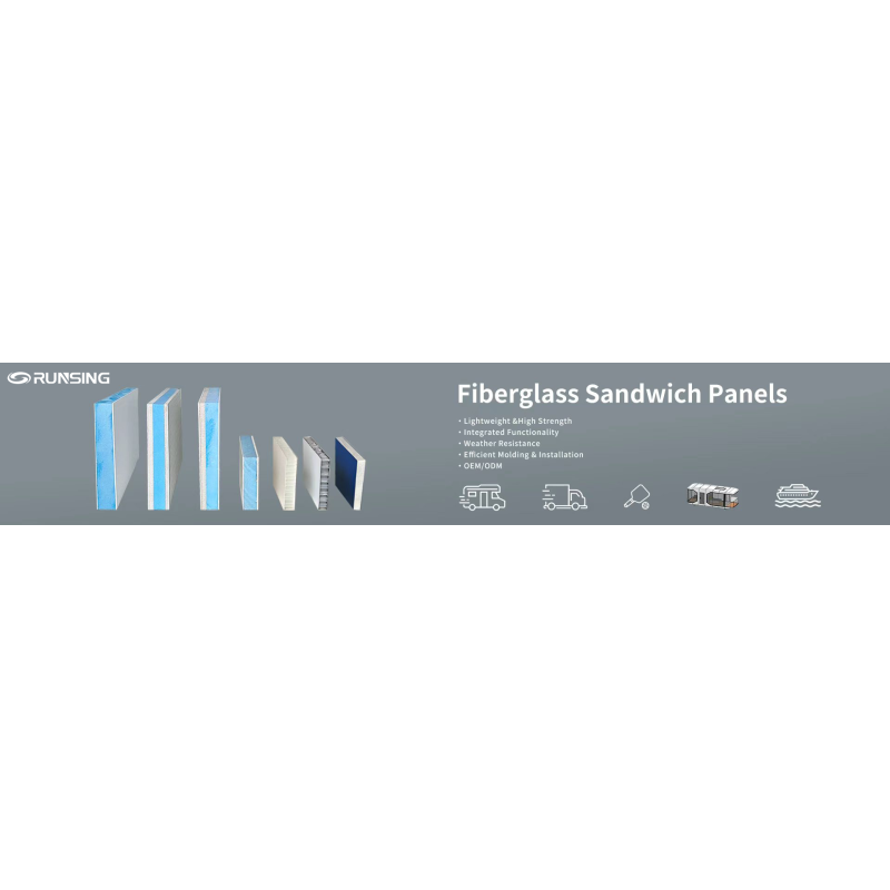 Fiberglass Structural Insulated Panels Lightweight High Strength for Refrigerated Trucks